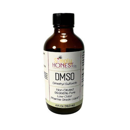 A bottle of DMSO (Dimethyl sulfoxalates) with a label that includes information about the product.