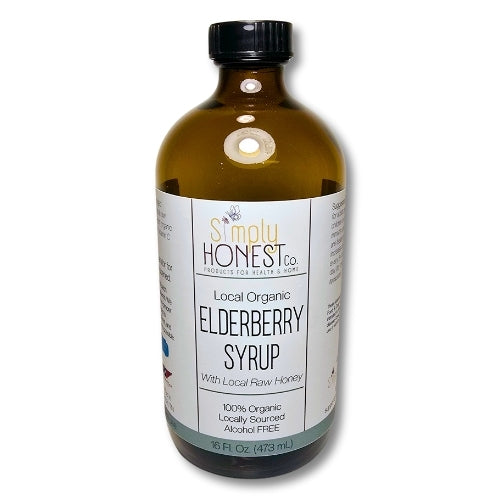 Elderberry Syrup With Local Honey - Organic Limited Supply! Immune Support, Cold and Flu, Cough, Congestion