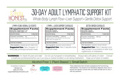 30-Day Adult Lymphatic Support Kit