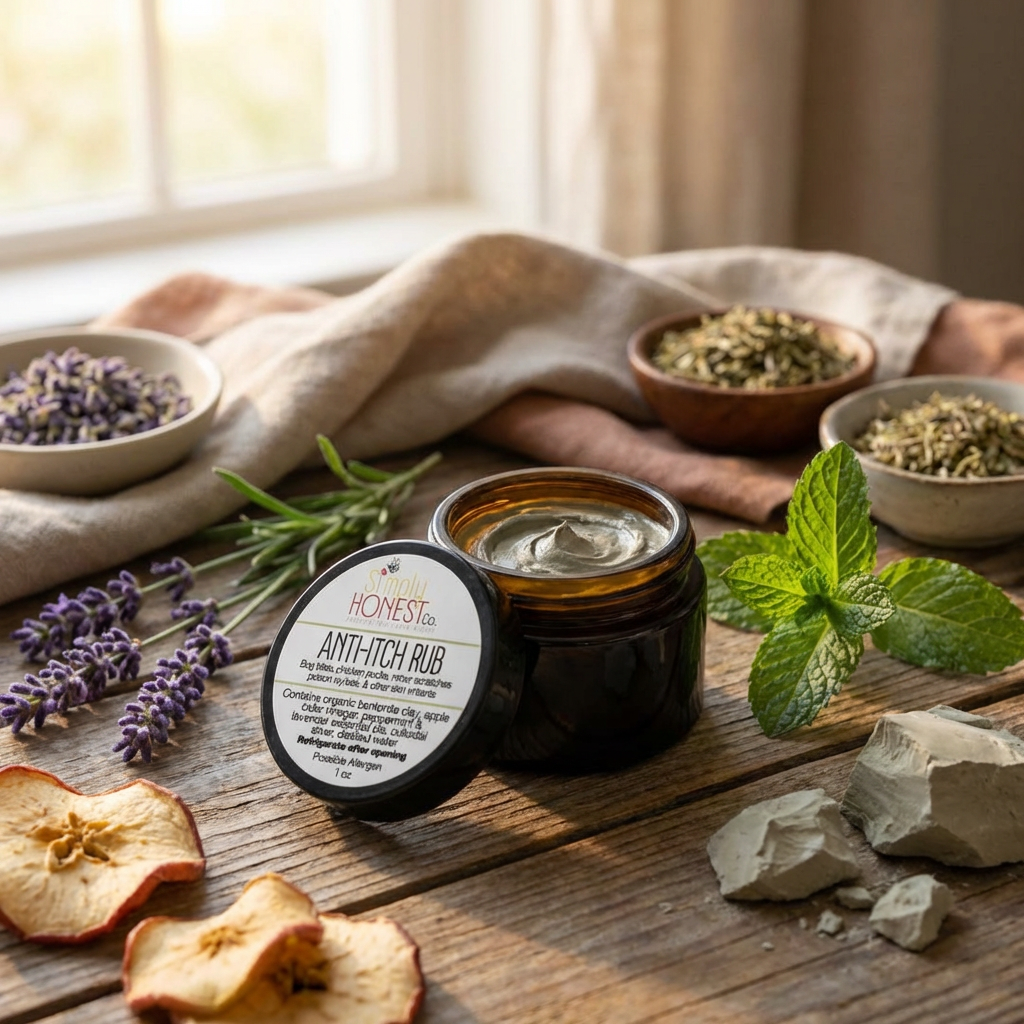 Anti Itch Cream – Bug Bite Treatment & Poison Ivy Remedy with Bentonite Clay