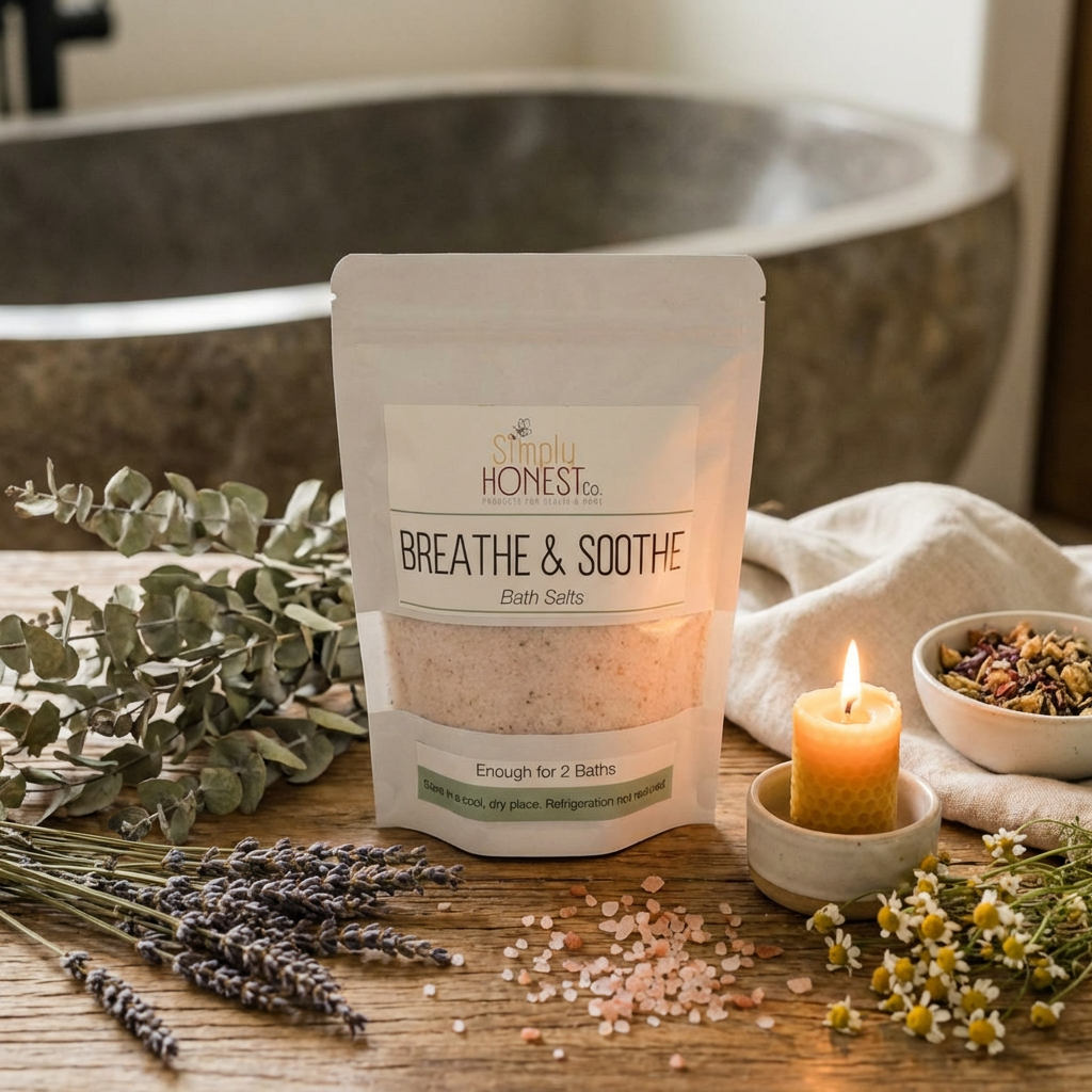 Soothing Bath Salts – Relaxing Natural Bath Soak | Lavender Blend & Muscle Relief