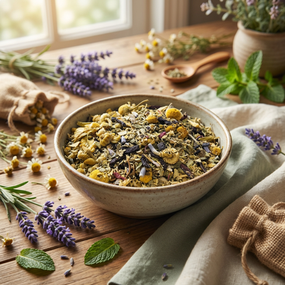 Calming Night Tea | Herbal Sleep Tea Blend for Anxiety Relief & Restful Sleep