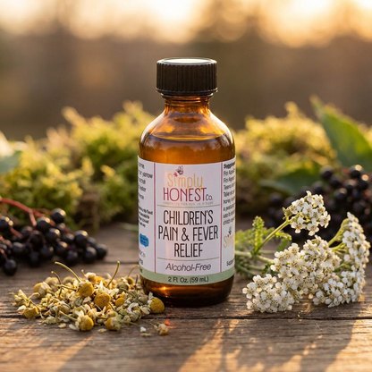 Children's Fever Relief - Natural Pain Relief & Herbal Fever Reducer Glycerite