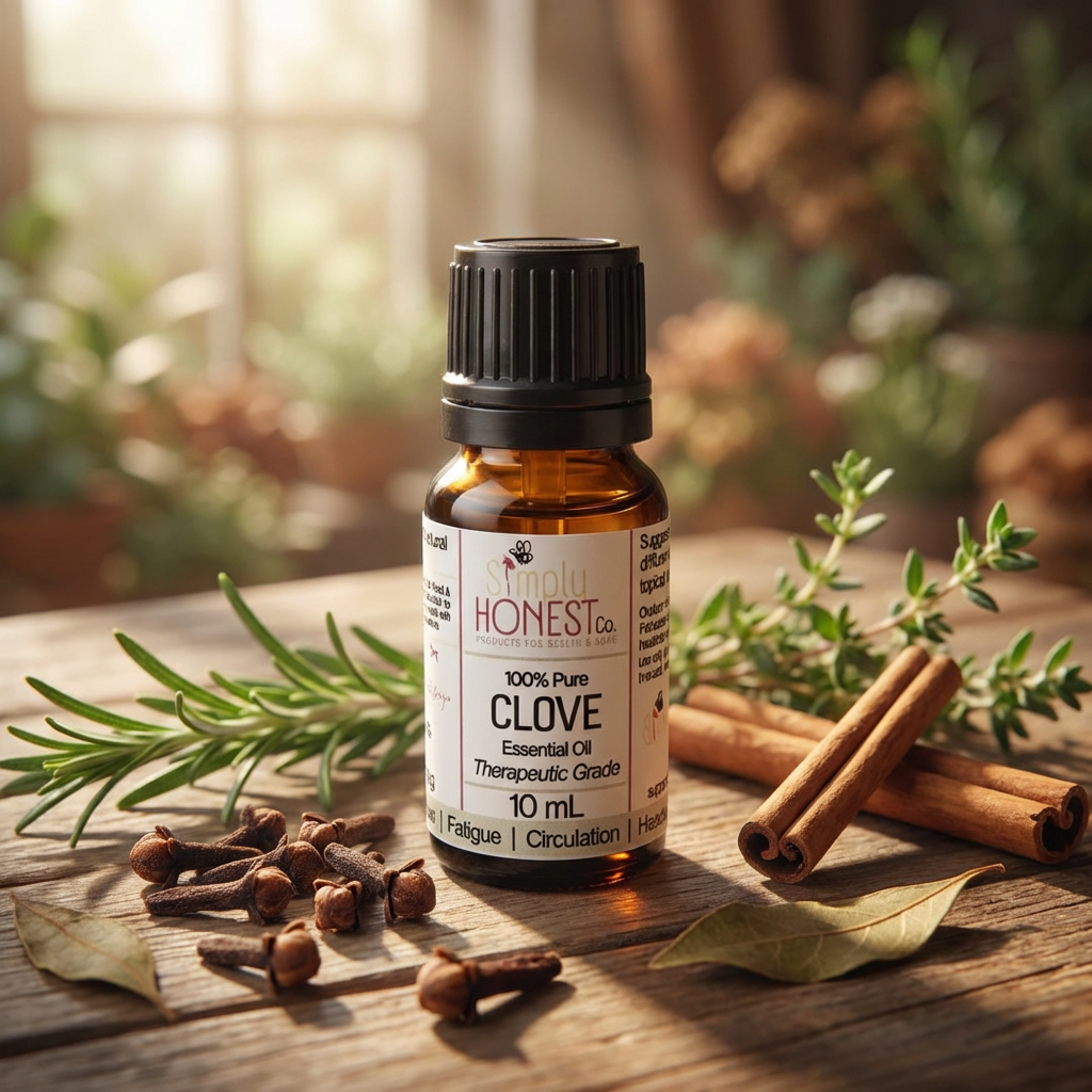 Clove Essential Oil 10mL Glass Bottle