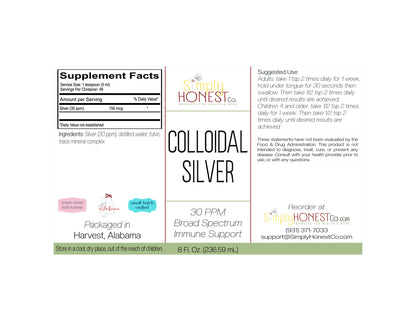 Colloidal Silver - Immune Support, Antiviral, Antimicrobial, Adults, Children, Pets