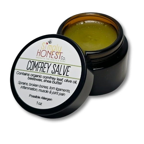 Comfrey Salve for Sprains, Broken Bones, Torn Ligaments, Inflammation, Muscle and Joint Pain