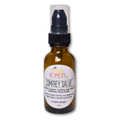 Comfrey Salve for Sprains, Broken Bones, Torn Ligaments, Inflammation, Muscle and Joint Pain