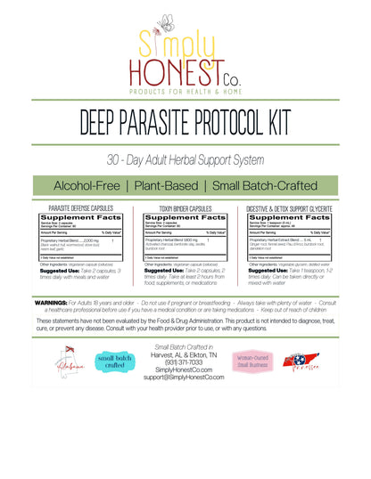 Deep Parasite Protocol Kit – 30 Day Support System