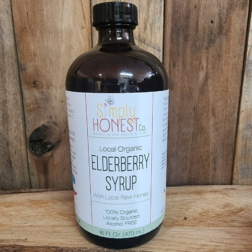 Elderberry Syrup With Local Honey - Organic Limited Supply! Immune Support, Cold and Flu, Cough, Congestion