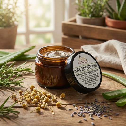 Hair Scalp Detox Mask – Natural Bentonite Clay Treatment