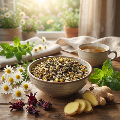 Immunity Tea Blend for Cold and Flu, Stuffy Nose, Cough, Congestion