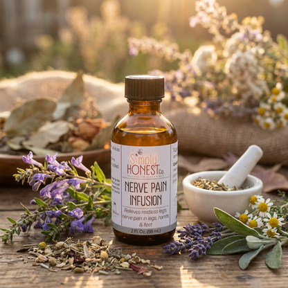 Nerve Pain Infusion for Neuropathy, Restless Legs, Nerve Pain, Sleep - Glycerine Based, Alcohol-Free
