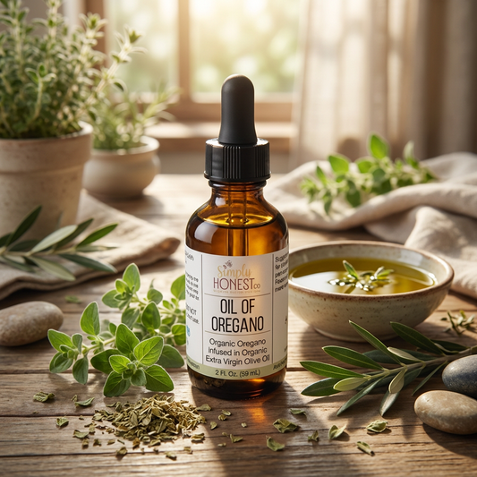 Organic Oil Of Oregano - Natural Cold Remedy | Immune System Booster & Herbal Infusion