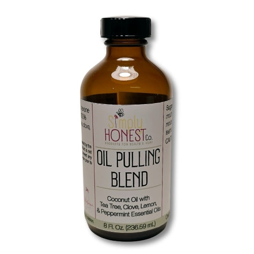 Oil Pulling Blend - Coconut Oil, Clove, Lemon, Peppermint and Tea Tree Essential Oils