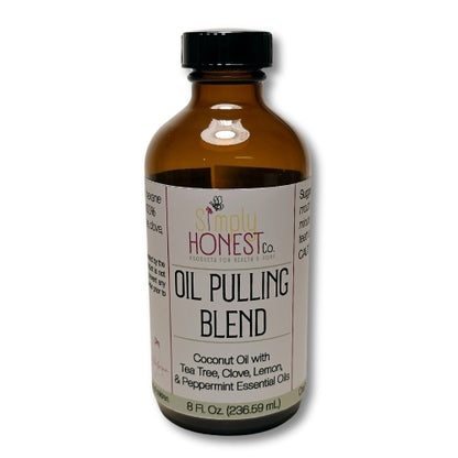 Oil Pulling Blend - Coconut Oil, Clove, Lemon, Peppermint and Tea Tree Essential Oils