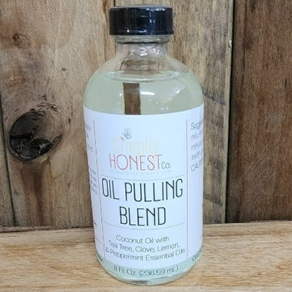 Oil Pulling Blend - Coconut Oil, Clove, Lemon, Peppermint and Tea Tree Essential Oils