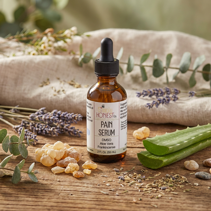 Pain Relief Serum - Natural Topical Remedy with DMSO, Aloe Vera & Frankincense