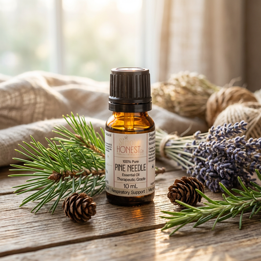 Pine Needle Essential Oil 10mL Glass Bottle