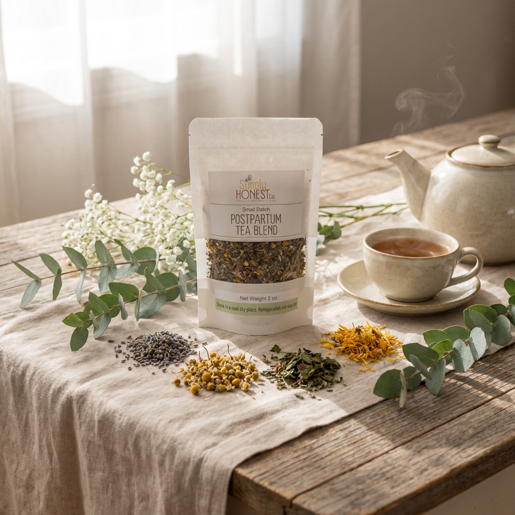 Postpartum Tea Blend for After Birth, New Mom