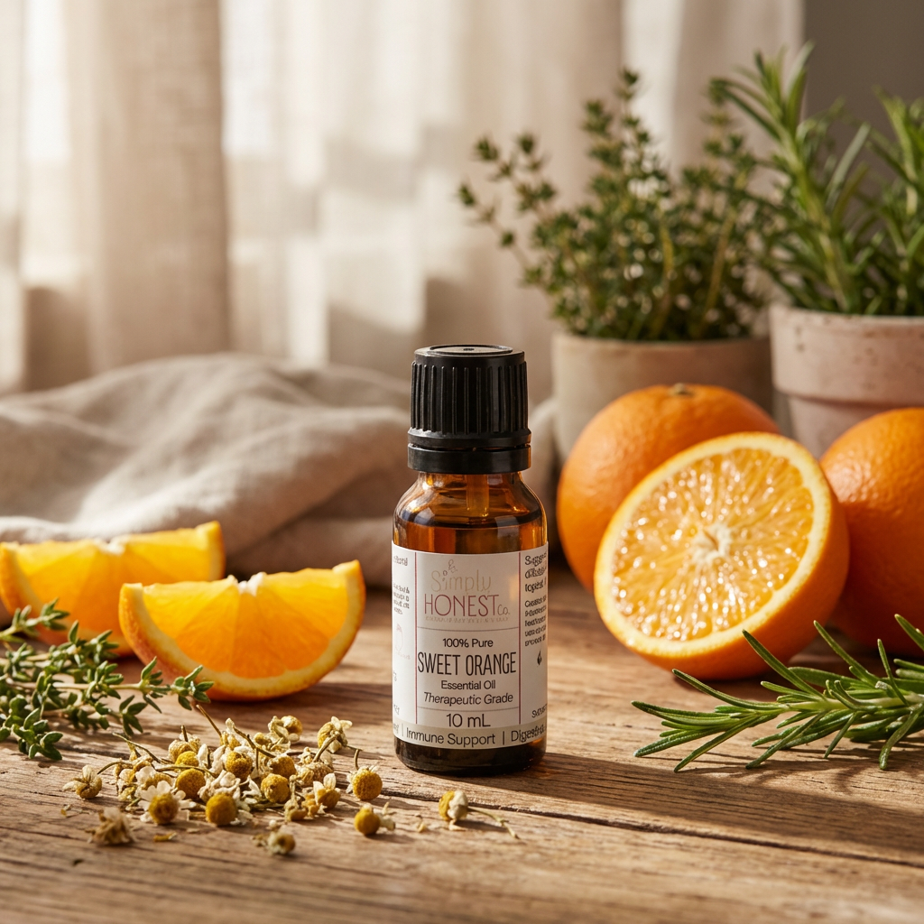 Sweet Orange Essential Oil 10mL Glass Bottle
