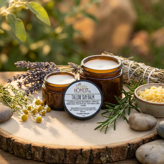 Tallow Sun Balm - Sunscreen for Outdoor Protection, Child Safe, Organic