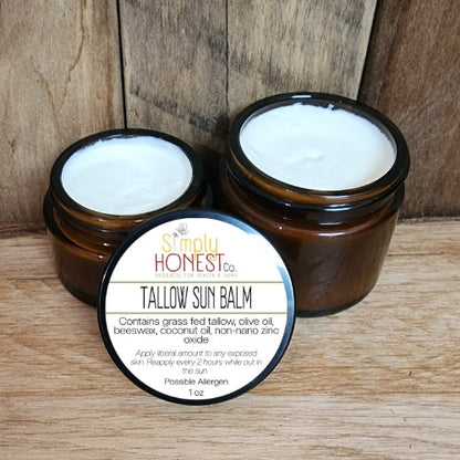 Tallow Sun Balm - Sunscreen for Outdoor Protection, Child Safe, Organic