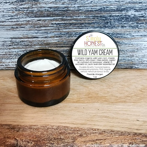 Wild Yam Cream - Hormonal Balance, Menopause, PMS, Menstrual Cramps