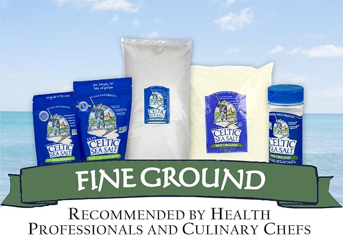 Celtic Sea Salt, Fine Ground Resealable Bag, 8 oz